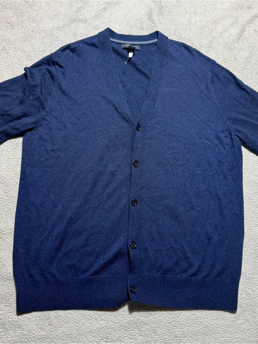 Banana Republic Sweater Mens XL Luxury Blend Silk Cashmere Cardigan Button Up
